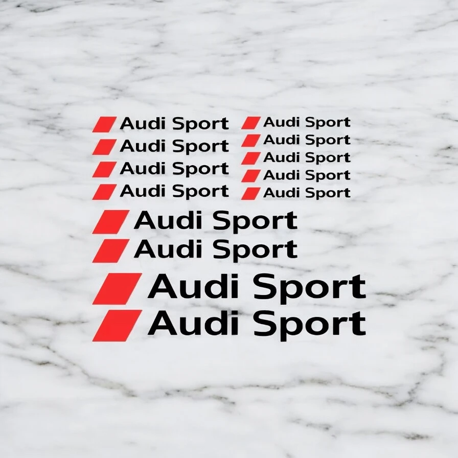 kit 12 stickers Audi sport Logo