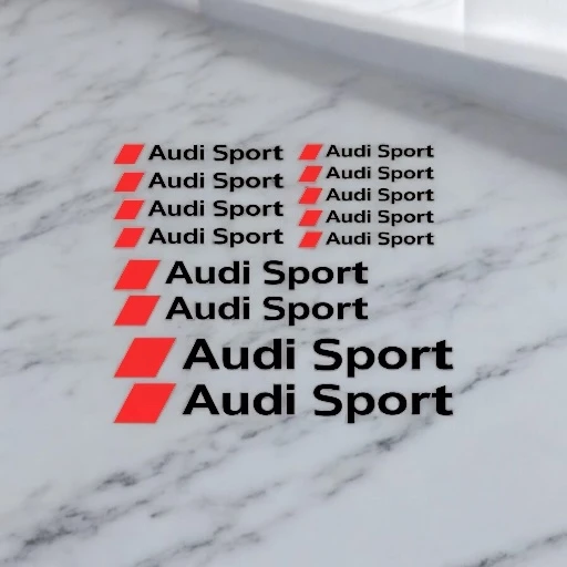 kit 12 stickers Audi sport Logo