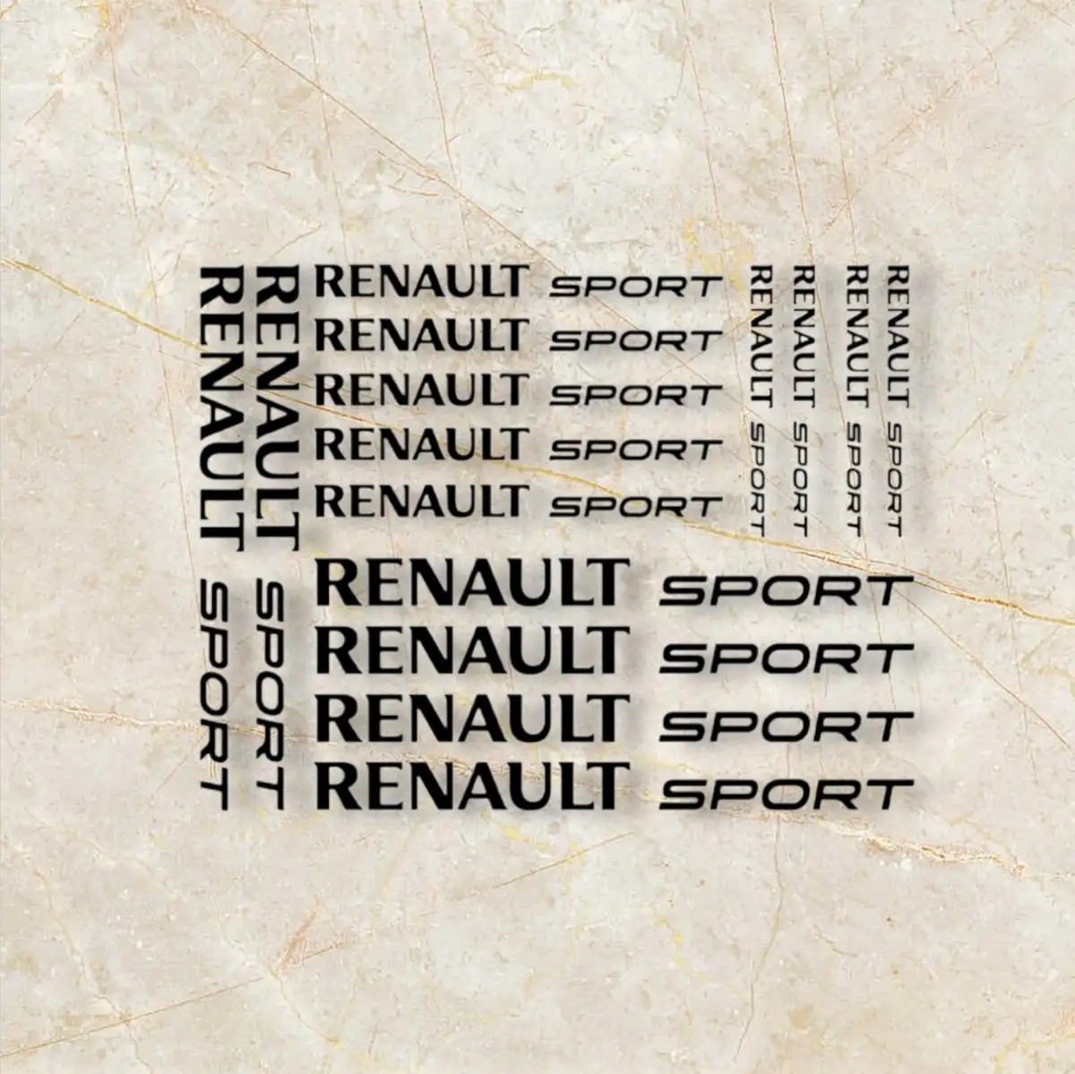 Planche Stickers Renault sport
