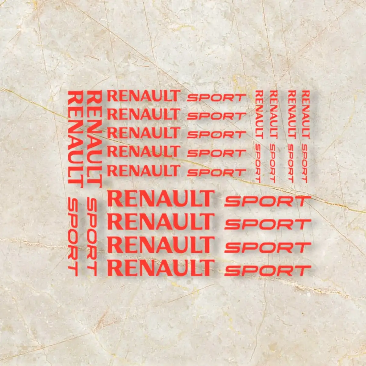 Planche Stickers Renault sport