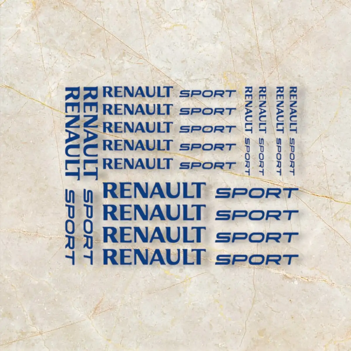 Planche Stickers Renault sport